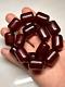 100 Grams Antique Faturan Cherry Amber Bakelite Beads Marbled