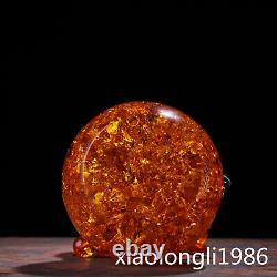 10 China manual carving the Qing dynasty amber gourd statue