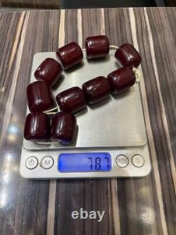 10 pieces Cherry Amber Faturan 78.7 grams