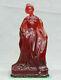 11.2 Old Chinese Red Amber Dynasty Carved Beautiful Woman Beauty Belle Statue