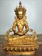 11.6 Old Tibet Buddhism Copper Amitayus Longevity God Goddess Buddha Statue