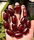128 Gr Antique Faturan Cherry Amber Bakelite Rosary Prayer Beads Marbled