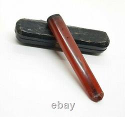 13.5 Grams Antique Faturan Cherry Amber Hookah Mouthpiece Cigarette Holder Veins