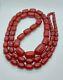 156.6 Grams Antique Cherry Amber Faturan Beads Necklace