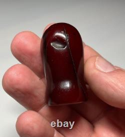 19 Grams Antique Faturan Cherry Amber Bakelite Hookah Mouthpiece Pipe Marbled