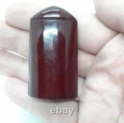 21 Grams Antique Faturan Cherry Amber Bakelite Mouthpiece Hookah Pipe Rare Shape