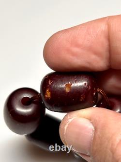30 Grams Antique Faturan Bakelite Cherry Amber Beads