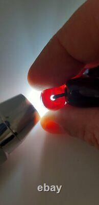 35.2 Grams Antique Faturan Cherry Amber Bakelite Beads Damari/Veins