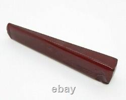49.5 Grams Antique Faturan Cherry Amber Bakelite Cigarette Holder Pipe