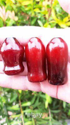 60 Grams Antique Big Faturan Cherry Amber Hookah Mouthpiece