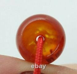 67 Grams Antique Faturan Cherry Amber Prayer Rosary Beads Misbah Marbled