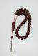 71.6 Antique Faturan Cherry Amber Bakelite Rosary Prayer Beads