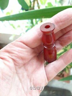 7.9 Grams Antique Faturan Cherry Amber Hookah Marbled