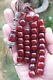 80 Grams Antique Faturan Cherry Amber Bakelite Beads Rosary Misbah Marbled
