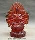 8.4 Chinese Red Amber Carved 1000 Arms Kwan-yin Guan Yin Boddhisattva Statue