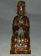 9.6 Old Chinese Red Amber Carving Dynasty Wenguan Civil Official Figure Statue