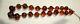 Antique Cherry Amber Bakelite Chained Bead Necklace 85 G