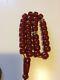 Antique Faturan Cherry Amber Bakelite Prayer Bead (86g Without Silver)