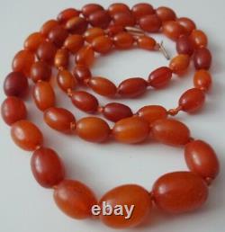 ANTIQUE Gold Filled Egg Yolk GENUINE CHERRY Butterscotch BALTIC AMBER NECKLACE