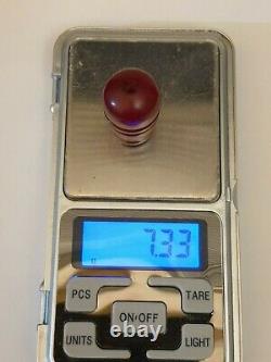ANTIQUE OTTOMAN RED CHERRY AMBER BAKELITE FATURAN BEAD IMAM DAMARI 7.3 grams