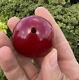 Antique Red Cherry Amber Bakelite Faturan Bead 75gr