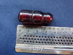 ANTIQUE VINTAGE RED CHERRY AMBER BAKELITE FATURAN IMAM BEAD 6 grams