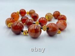 Ancient Carnelian Old Beads Necklace Mala Indus Vally Culture Mauryan Necklace
