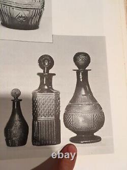 Antique 1830s Boston & Sandwich Blown Mold Glass Decanter Bottle Amber Nice