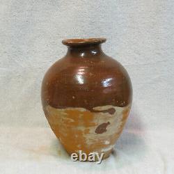 Antique 8th/9th Century Chinese TANG Dynasty Amber-Glazed Jar Pot Storage Vessel