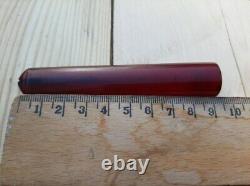 Antique Amber Faturan Cherry Smoking Pipe Cigarette with Fitted Case 17gr 1940's