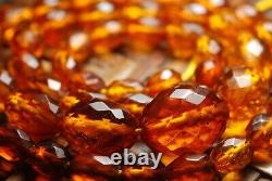 Antique Caramel/ Butterscotch/Mixed Color Baltic Amber Necklace 13.5 Gr