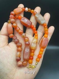 Antique Carnelian Multi Agate beautiful carving Carnelian Beads With Amber Beads