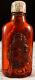 Antique Carved Snuff Bottle Genuine Cherry Amber With Immortal And Servant