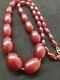 Antique Cherry Amber Bakelite Faturan Beads Necklace 52 Gram