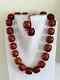 Antique Cherry Amber Bakelite Faturan Islamic Tesbih Misbaha Prayer Beads 156gr