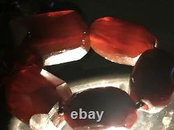 Antique Cherry Amber Bakelite Faturan Prayer Beads Simichrome Tested