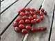 Antique Cherry Amber Bakelite Faturan Veins Misbaha Old Prayer Beads Red Egg 35g