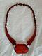 Antique Cherry Amber Bakelite Bead Necklace. Art Deco Period. Circa 1920's