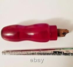 Antique Cigarette Holder Red Cherry Amber Faturan Hookah Mouthpiece 28 g, Rare