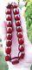 Antique Faturan Cherry Amber Bakelite Beads Damari/veins 79 Grams