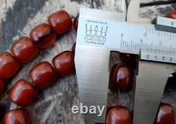 Antique Faturan Cherry Amber Bakelite Islamic Tesbih Misbaha Prayer Beads 61gr
