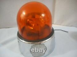 Antique Federal Sign & Signal Beacon Ray mod 15-A amber globe EUC for age