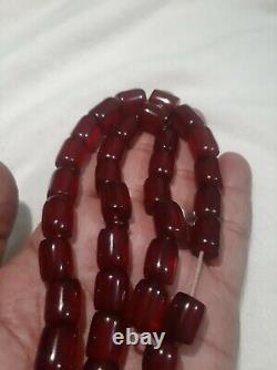 Antique Genuine German Faturan veins damari Prayer beads 70 Gram