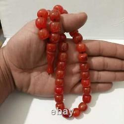 Antique German Faturan Bakelite i Prayer beads necklace 70 gram