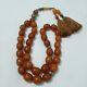 Antique German Faturan Bakelite Misky Veins Cherry Amber Prayer Beads 110gra