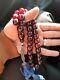 Antique German Genuine Faturan Cherry Amber Bakelite Prayer Beads 80 Gr