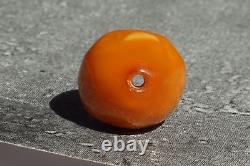 Antique Natural Baltic Amber Bead Single Red White Rare Colors investment Asset