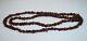 Antique Natural Dark Cherry Natural Baltic Amber Beads Bead Necklace 134 Grams