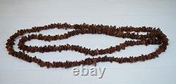 Antique Natural Dark Cherry Natural Baltic Amber Beads Bead Necklace 134 grams