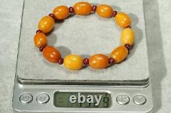 Antique Natural High Class Rare Baltic Amber Bracelet 13 G Fedex Fast Shipping